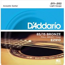 D`Addario EZ910 - Set Corzi Chitara Acustica 11-52 D'Addario - 1
