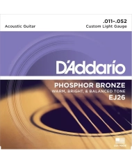 D'Addario EJ26 Phosphor Bronze - Set Corzi Chitara Acustica 11-52 D'Addario - 1