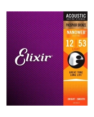 Elixir Nanoweb Ph/Bronze 12-53 - Set corzi chitara acustica Elixir - 1