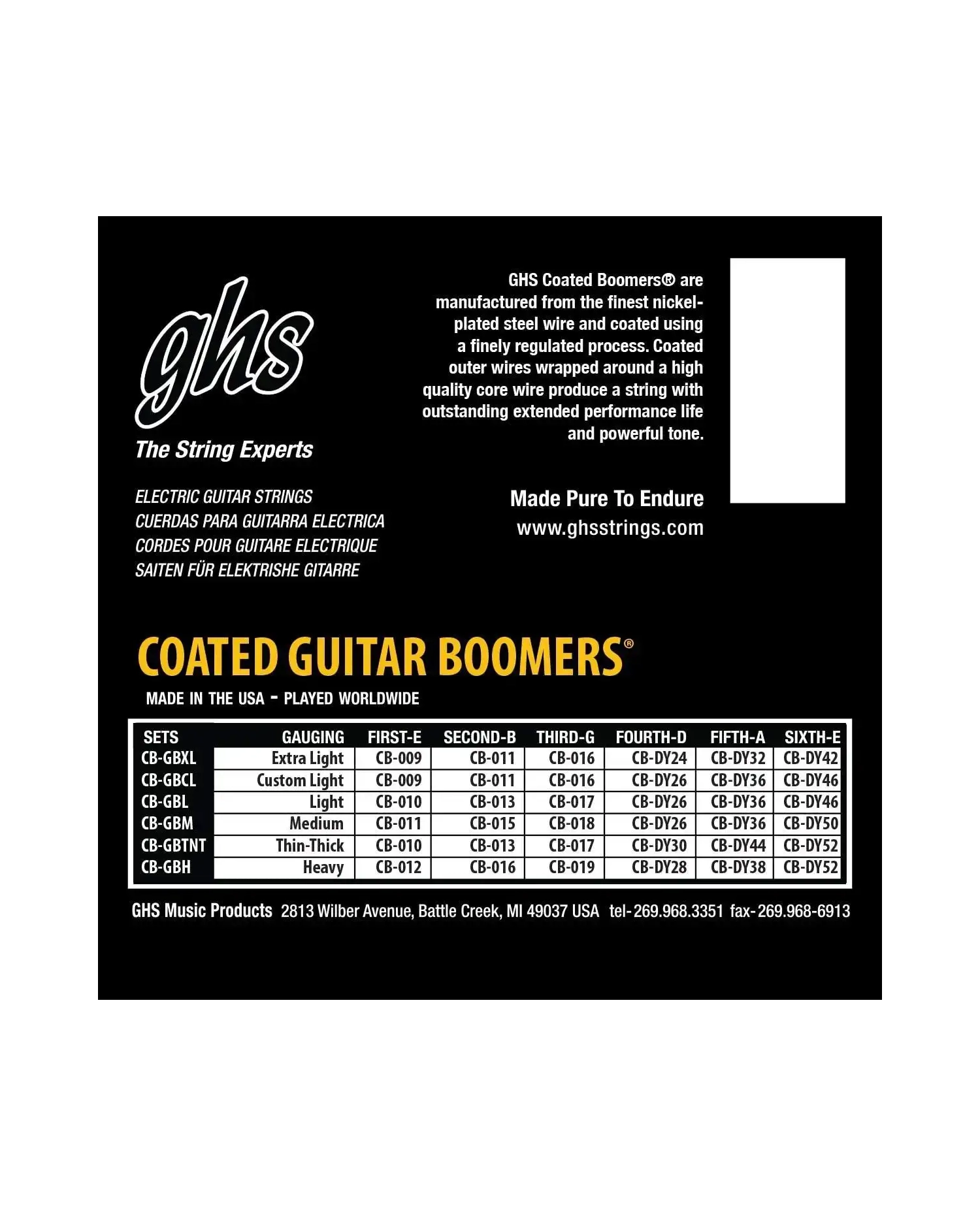 GHS TC-GBCL - Set Corzi Chitara Electrica 09-46 GHS - 2
