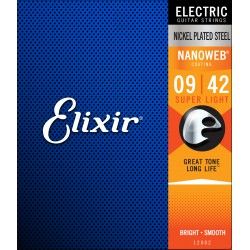 Elixir Nanoweb 09-42 - Set Corzi Chitara Electrica Elixir - 1