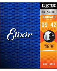Elixir Nanoweb 09-42 - Set Corzi Chitara Electrica Elixir - 1