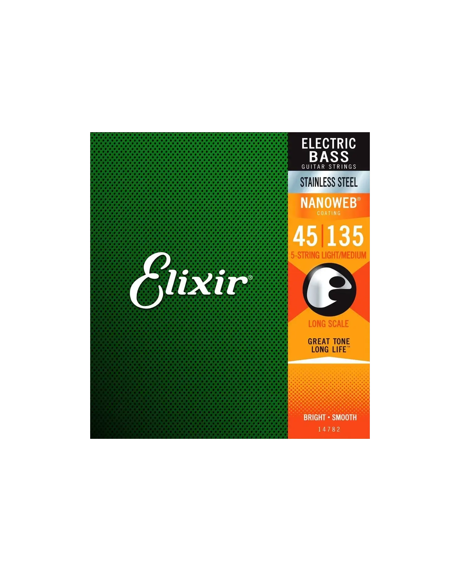 Elixir Nanoweb El Bass 5 Strings 45-135 - Corzi Chitara Bass Elixir - 1