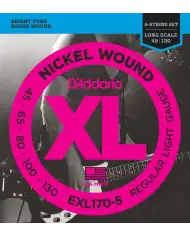 D'Addario EXL170-5 Long Scale - Set 5 Corzi Chitara Bass 45-130 D'Addario - 1