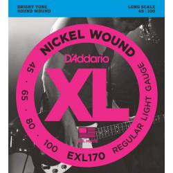 D'Addario EXL170 Long Scale - Set 4 Corzi Chitara Bass 45-100 D'Addario - 1