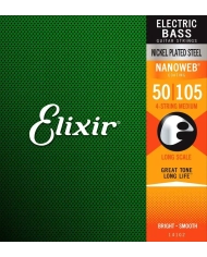 Elixir Nanoweb El Bass 4 Strings 50-105 - Set Corzi Chitara Bass Elixir - 1