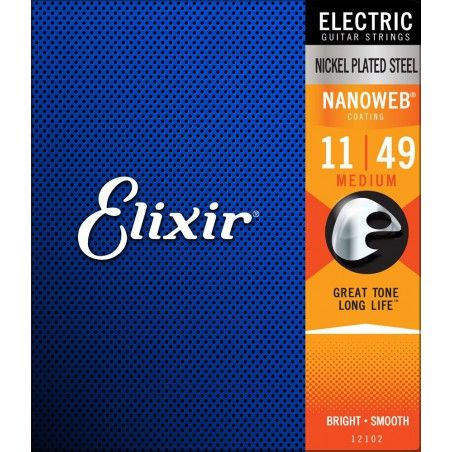 Elixir Nanoweb 11-49 - Set Corzi Chitara Electrica Elixir - 1