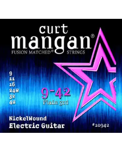 Curt Mangan Nickel Wound 9-42 - Set Corzi Chitara Electrica Curt Mangan - 1