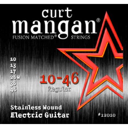 Curt Mangan Stainless 10-46 - Set Corzi Chitara Electrica Curt Mangan - 1