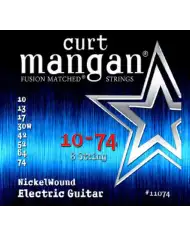 Curt Mangan Nickel Wound Coated 10-74 - Set Corzi Chitara Electrica cu 8 Corzi Curt Mangan - 1