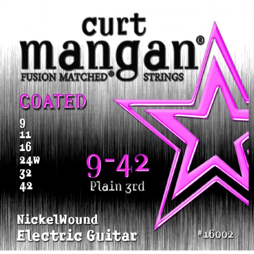Curt Mangan Nickel Wound Coated 09-42 - Set Corzi Chitara Electrica Curt Mangan - 1
