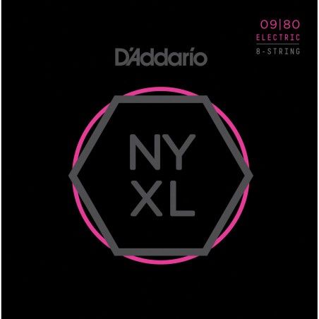 D'Addario NYXL0980 -Set 8 Corzi Chitara Electrica 09-80 D'Addario - 1