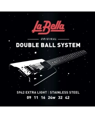 La Bella S942 Double Ball - Set Corzi Chitara Electrica Steinberger 09-42 La Bella - 1