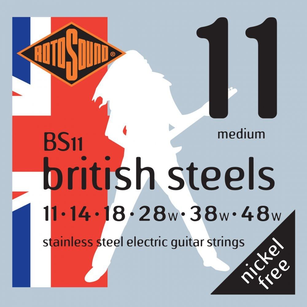 Rotosound British Steels BS11 - Set Corzi Chitara Electrica 11-48 Rotosound - 1
