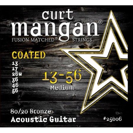 Curt Mangan 80/20 Coated - Set Corzi Chitara Acustica 13-56 Curt Mangan - 1