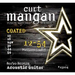 Curt Mangan 80/20 Coated - Corzi Chitara Acustica 12-54 Curt Mangan - 1