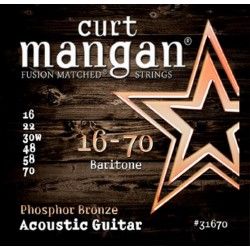 Curt Mangan Ph. Bronze - Set Corzi Chitara Acustica Bariton 16-70 Curt Mangan - 1