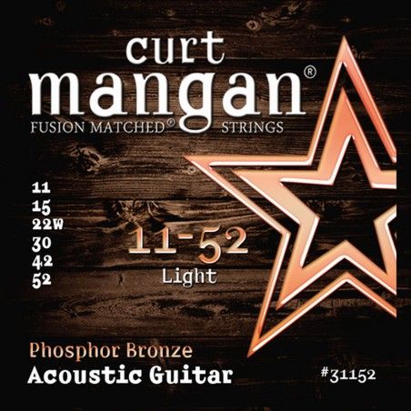 Curt Mangan Phosphor Bronze - Set Corzi Chitara Acustica 11-52 Curt Mangan - 1