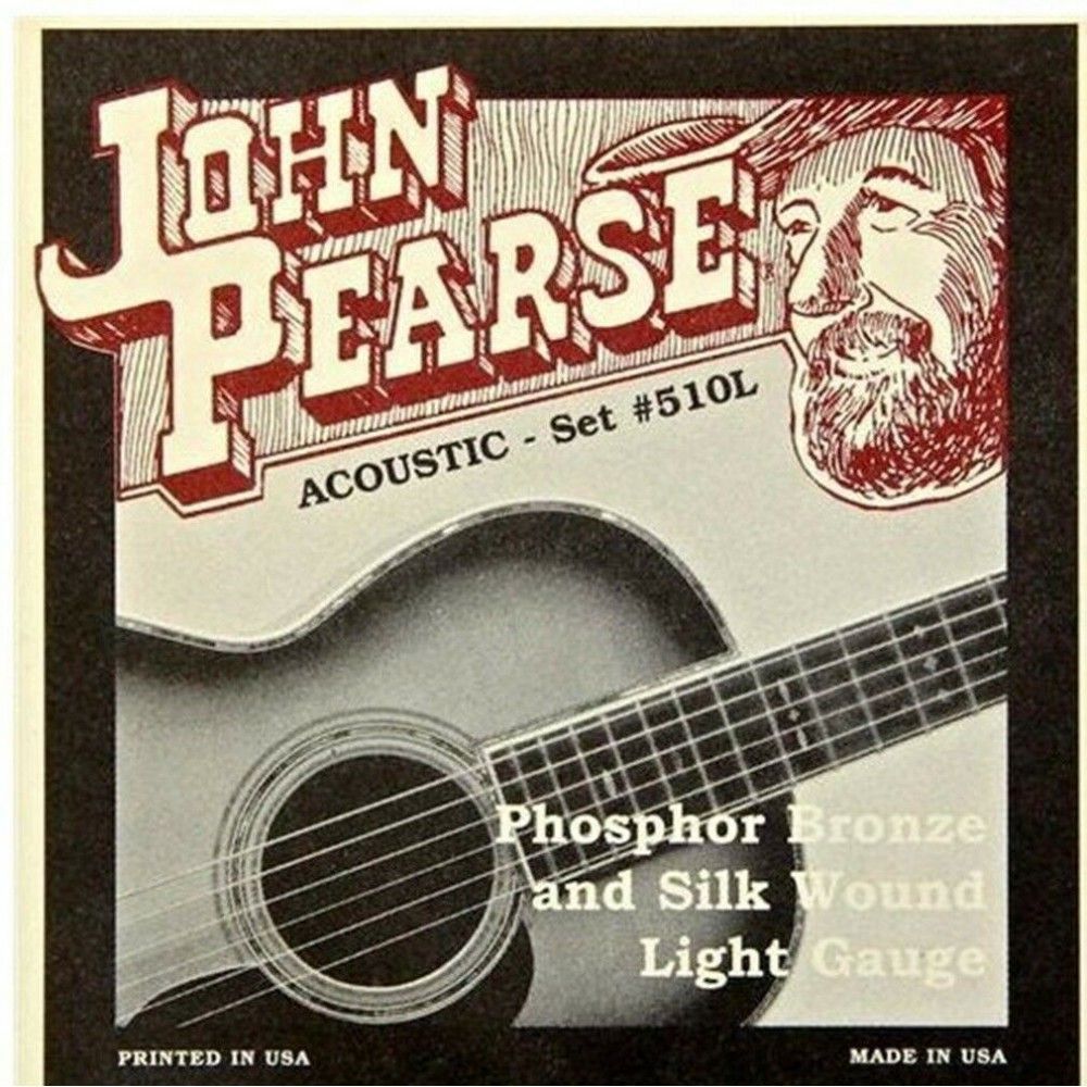John Pearse Phosphor Bronze Silk 510L - Set Corzi Chitara Acustica 11-49 John Pearse - 1