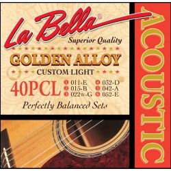 La Bella 40PCL - Set Corzi Chitara Acustica 11-52 La Bella - 1