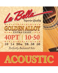 La Bella 40PT - Set Corzi Chitara Acustica 10-50 La Bella - 1