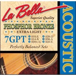 La Bella 7GPT - Set Corzi Chitara Acustica 10-50 La Bella - 1