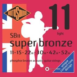 Rotosound Super Bronze SB11 - Set Corzi Chitara Acustica 11-52 Rotosound - 1