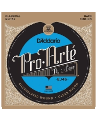D'Addario EJ46 Pro-Arte Clear/Silver Hard Tension - Corzi Chitara Clasica D'Addario - 1