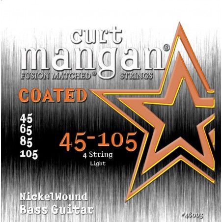 Curt Mangan Nickel Wound Light Coated - Set 4 Corzi Chitara Bas  45-105 Curt Mangan - 1