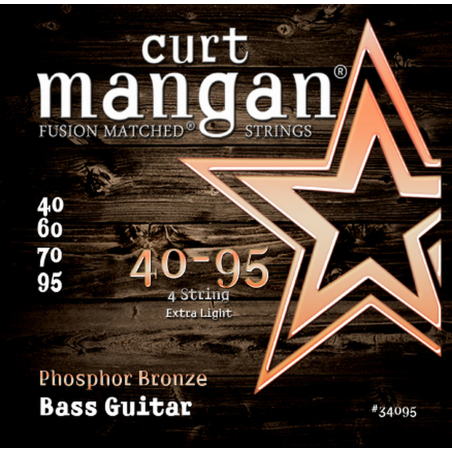 Curt Mangan Ph. Bronze - Set 4 Corzi Chitara Bas 40-95 Curt Mangan - 1