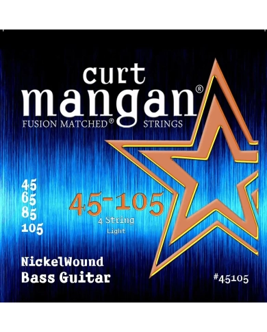 Curt Mangan Nickel Wound - Set 4 Corzi Chitara Bas 45-105 Curt Mangan - 1