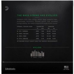 D'Addario NYXL4095 - Set 4 Corzi Chitara Bass 40-95 D'Addario - 2