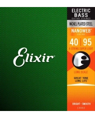 Elixir Nanoweb El Bass 4 Strings 40-95 - Set 4 Corzi Chitara Bas Elixir - 1