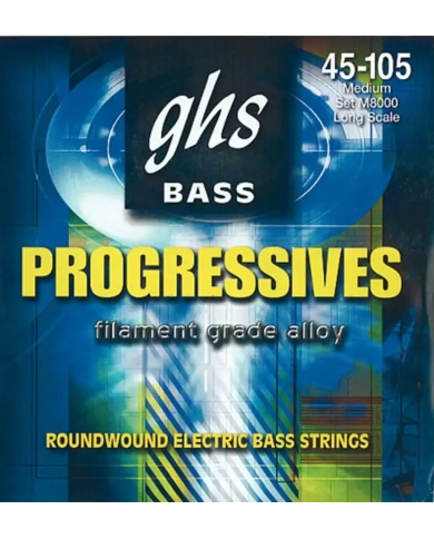 GHS M8000 - Set Corzi Chitara Bass 45-105 GHS - 1