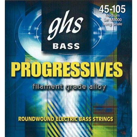 GHS M8000 - Set Corzi Chitara Bass 45-105 GHS - 1