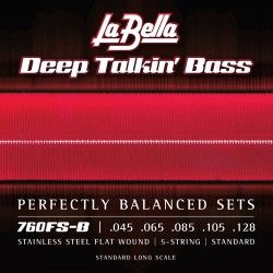 La Bella 760FS-B Stainless - Set 5 Corzi Chitara Bass 45-128 La Bella - 1
