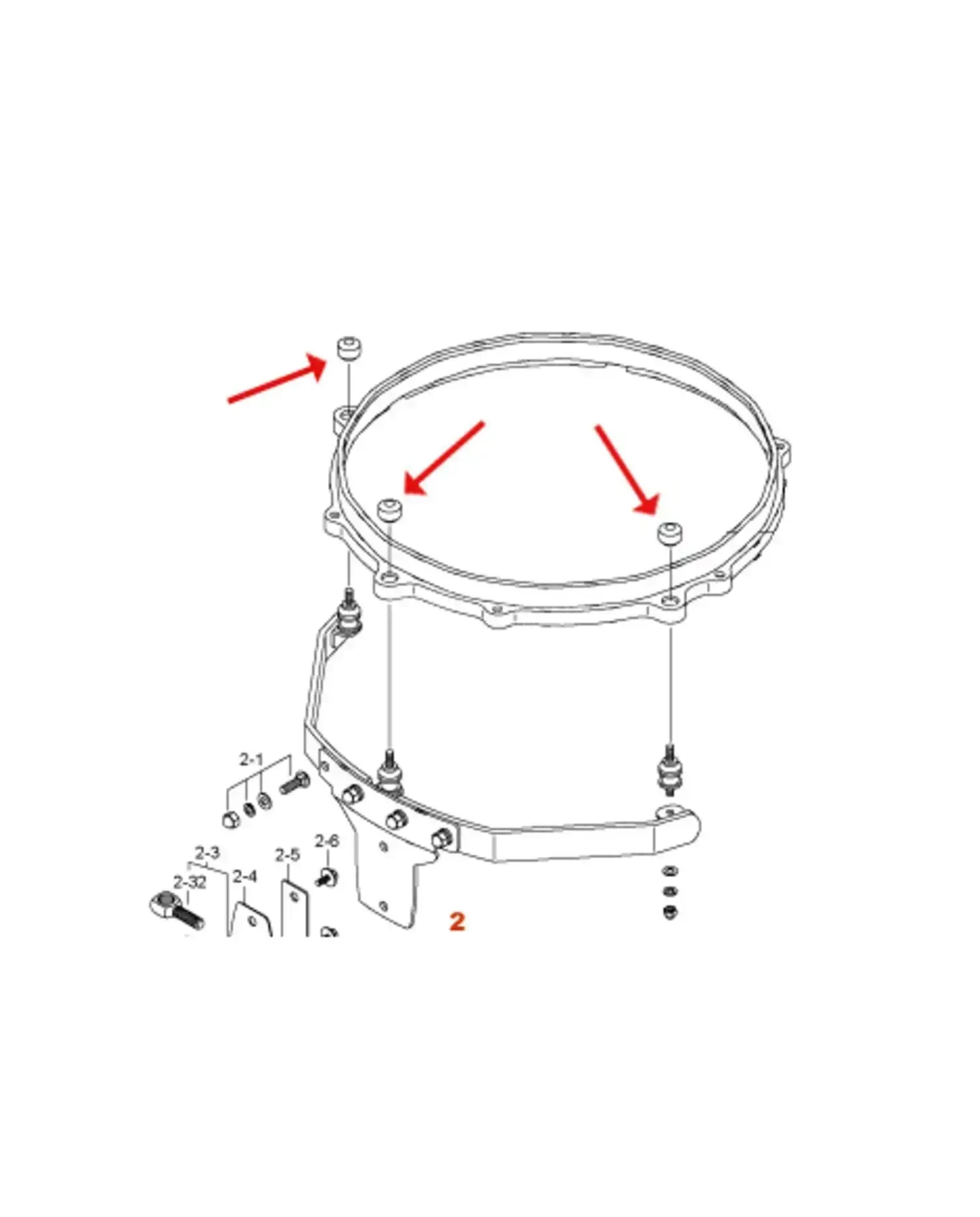 Tama MCM-RMT - Piulita Cauciuc Tama - 2