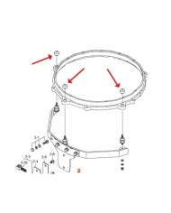 Tama MCM-RMT - Piulita Cauciuc Tama - 2