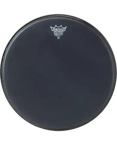Remo Ambassador Black Suede 12" - Fata toba Remo - 1