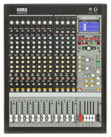 Korg Soundlink MW-1608 BK - Mixer hibrid analog/ digital Korg - 1