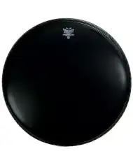 Remo Powerstroke 3 Ebony 20" cu inel pentru gaura 5" - Fata toba mare Remo - 1
