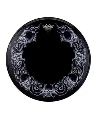 Remo Powerstroke Tatoo 22" Black - Fata toba mare Remo - 1