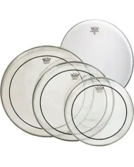 Remo Propack (12, 13, 16) Pinstripe Clear, 22" Powerstroke 3 + Ambassador Coated 14" gratis - Set fete toba Remo - 1