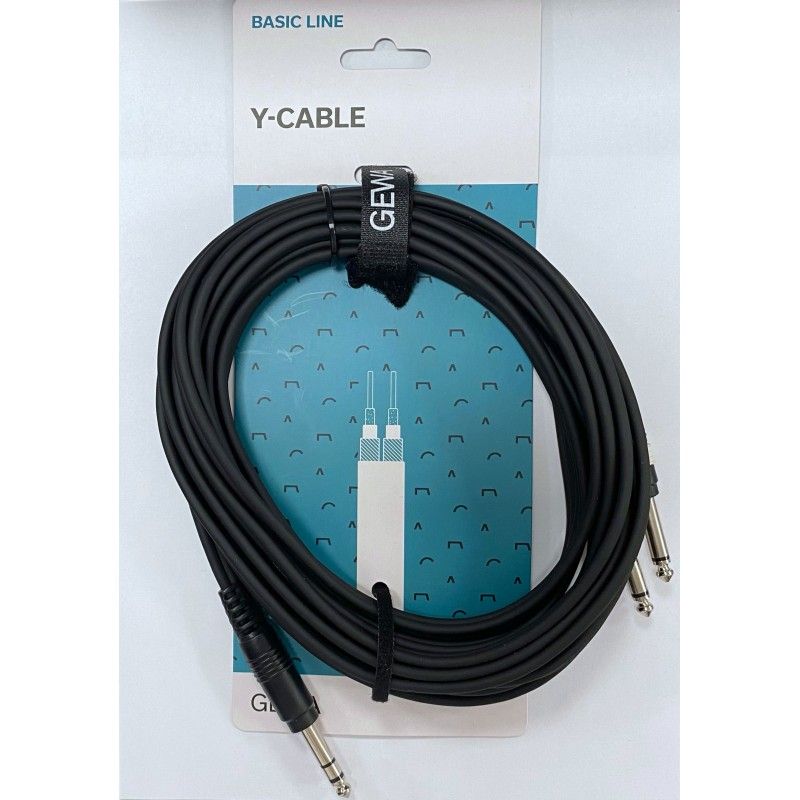 GEWA Y-Cable Basic Line 6m - Cablu Y Jack 6.35  - 1