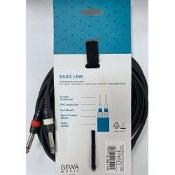 GEWA Y-Cable Basic Line 6m - Cablu Y Jack 6.35  - 2