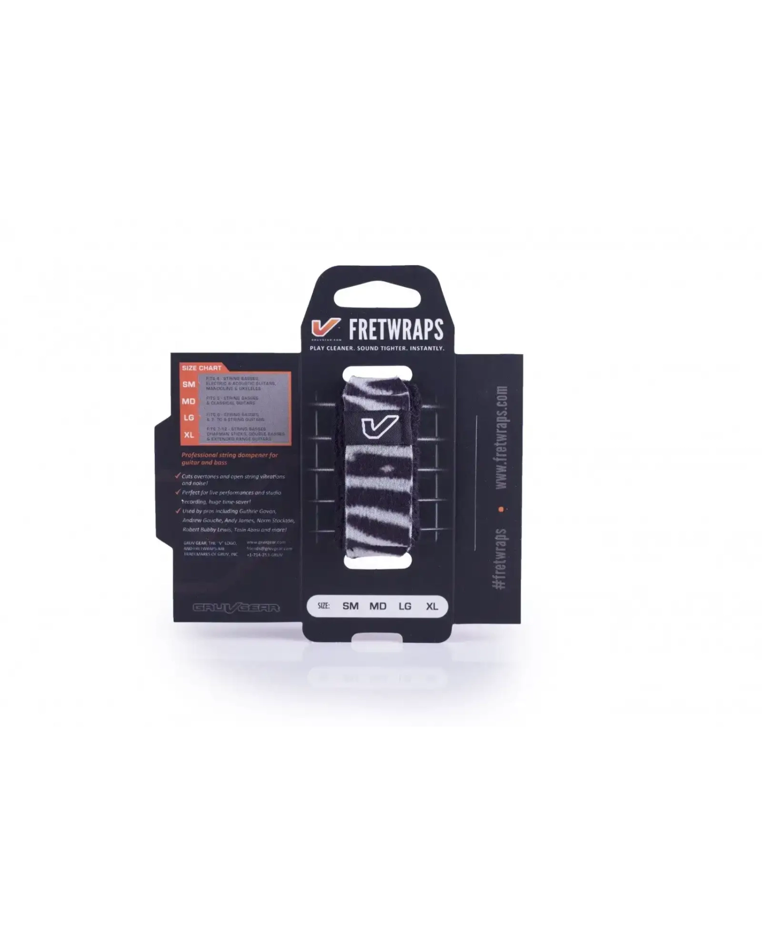 Gruv Gear FretWrap MD - Zebra Gruv Gear - 2