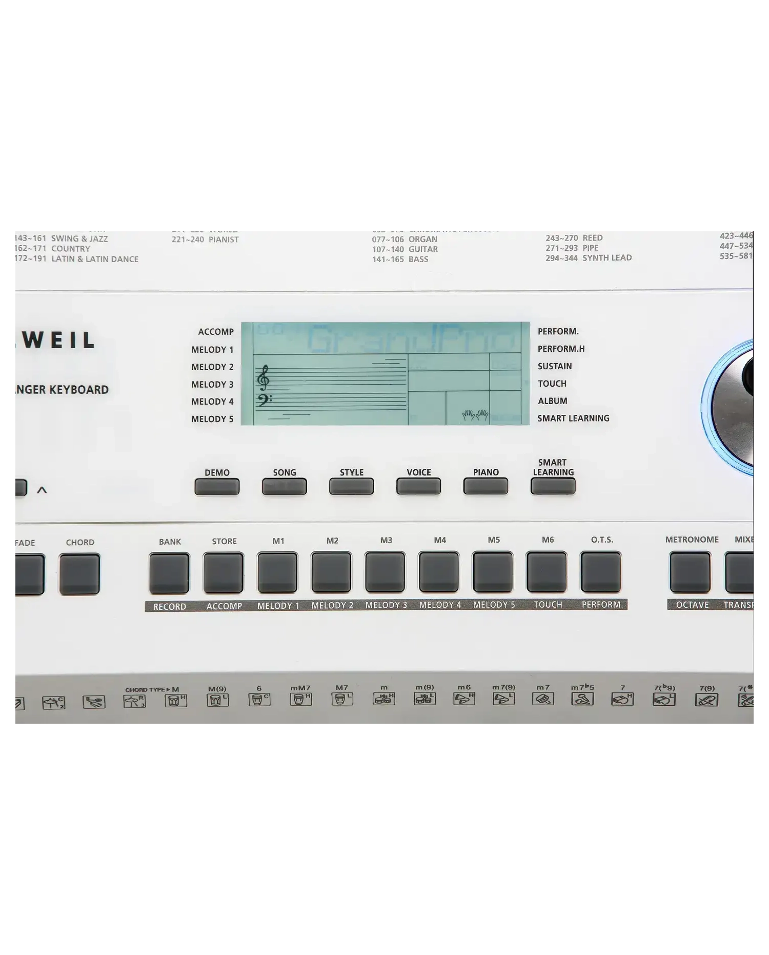 Kurzweil KP110 White - Orga cu acompaniament Kurzweil - 5