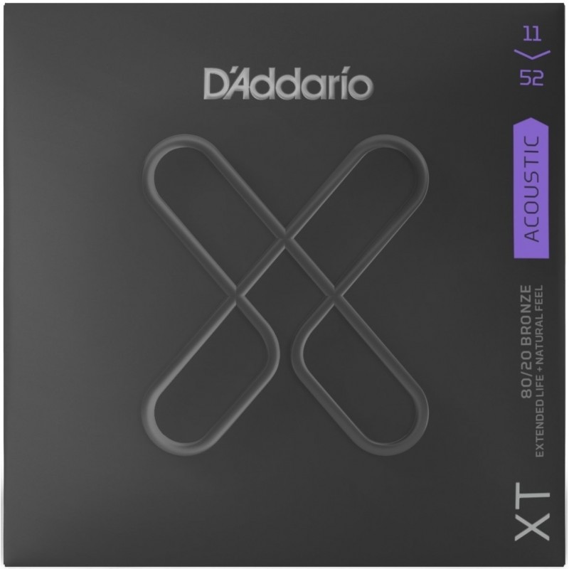 D'Addario XT Acoustic 80/20 Custom Light - Corzi Chitara Acustica 11-52 D'Addario - 1