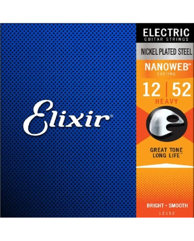 Elixir Nanoweb 12-52 - Set corzi chitara electrica