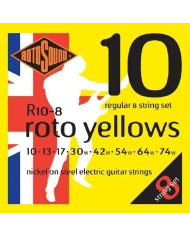 Rotosound Roto Yellows 8 String R10-8 - Set Corzi Chitara Electrica 10-74